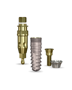 SwishActive 4.1mmDx12mmL SBM: 3.4mmD Platform Dental Implant System - 1/Pack