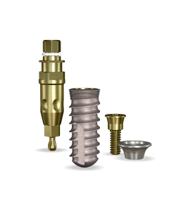 SwishActive 4.8mmDx12mmL SBM: 3.4mmD Platform Dental Implant System - 1/Pack