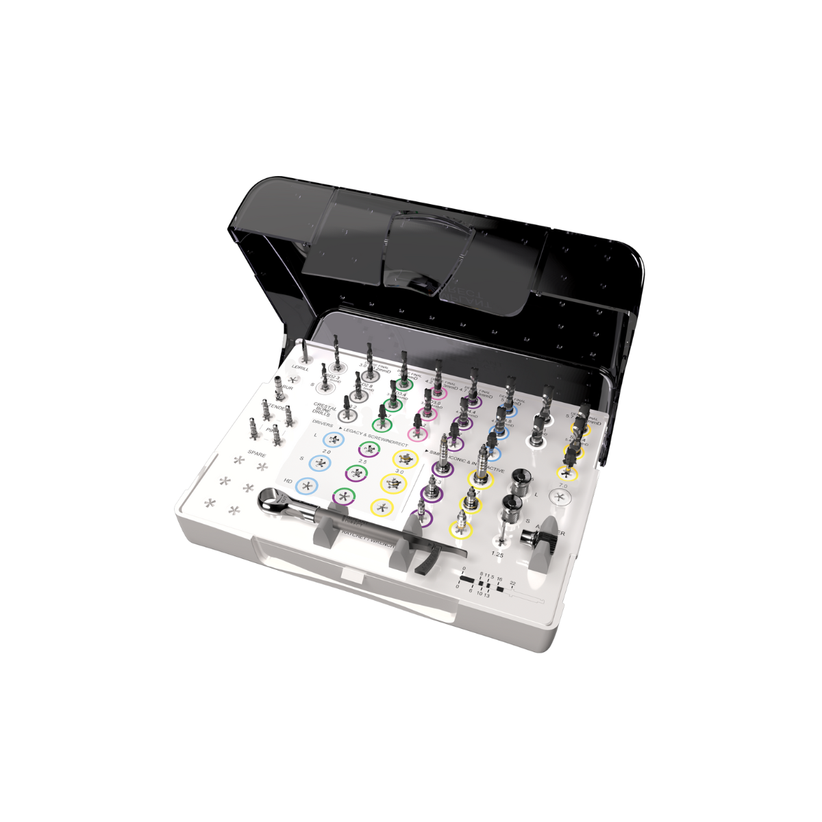 Complete Standard Surgical Kit Simply Iconic Includes Torque Wrench and Adapters